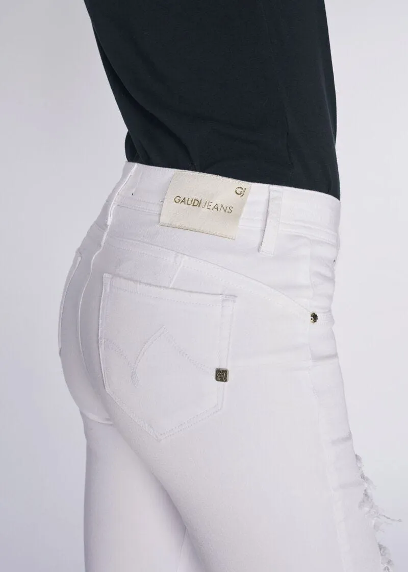 Jeans skinny con dettagli destroyed