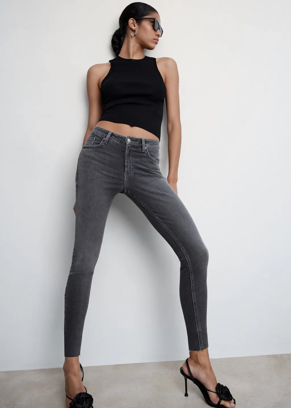 Jeans skinny crop