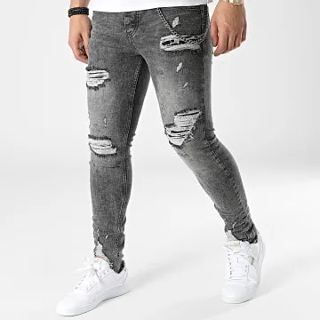 Jeans skinny DHZ-3706 Grigio antracite