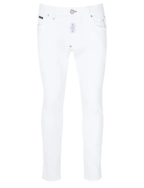 Jeans Skinny Philipp Plein bianchi