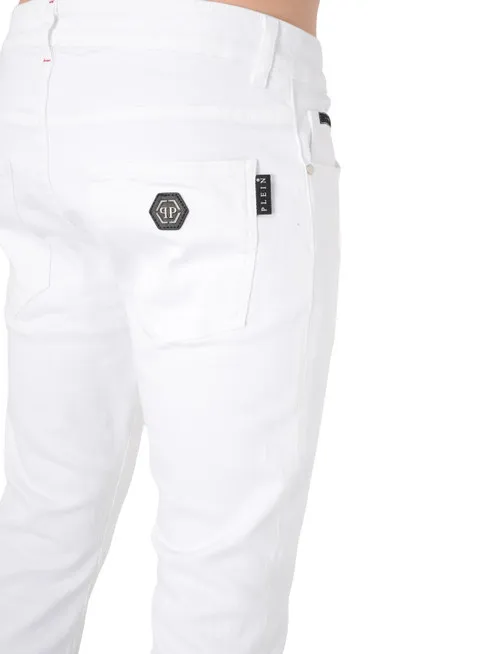 Jeans Skinny Philipp Plein bianchi