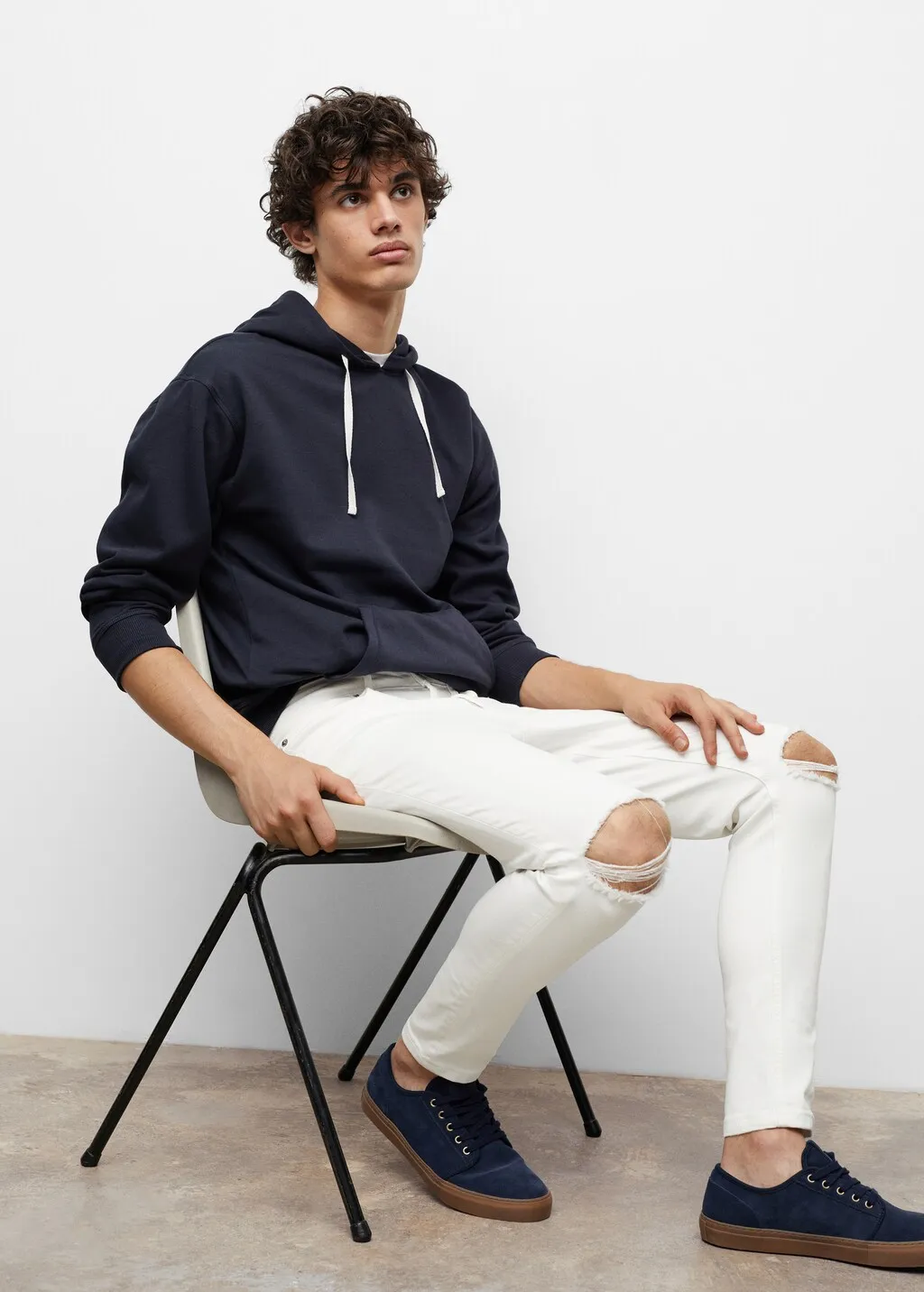 Jeans skinny strappi decorativi