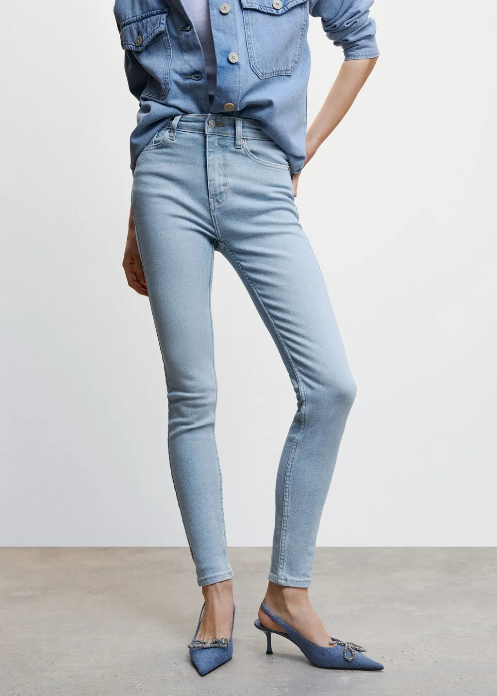 Jeans skinny vita alta