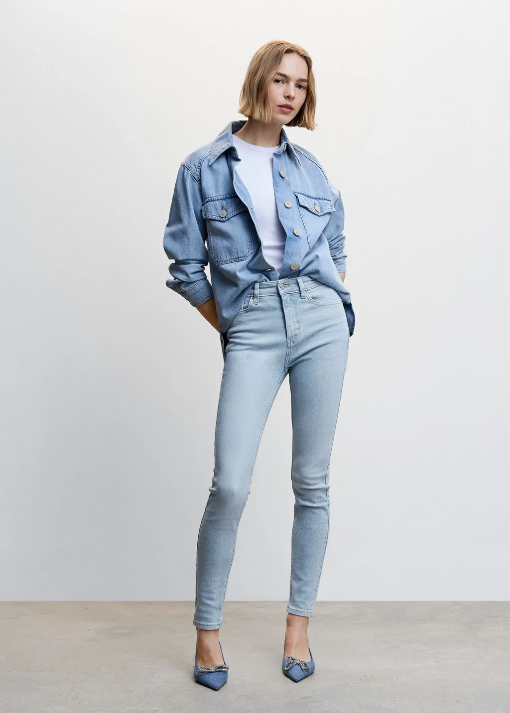 Jeans skinny vita alta