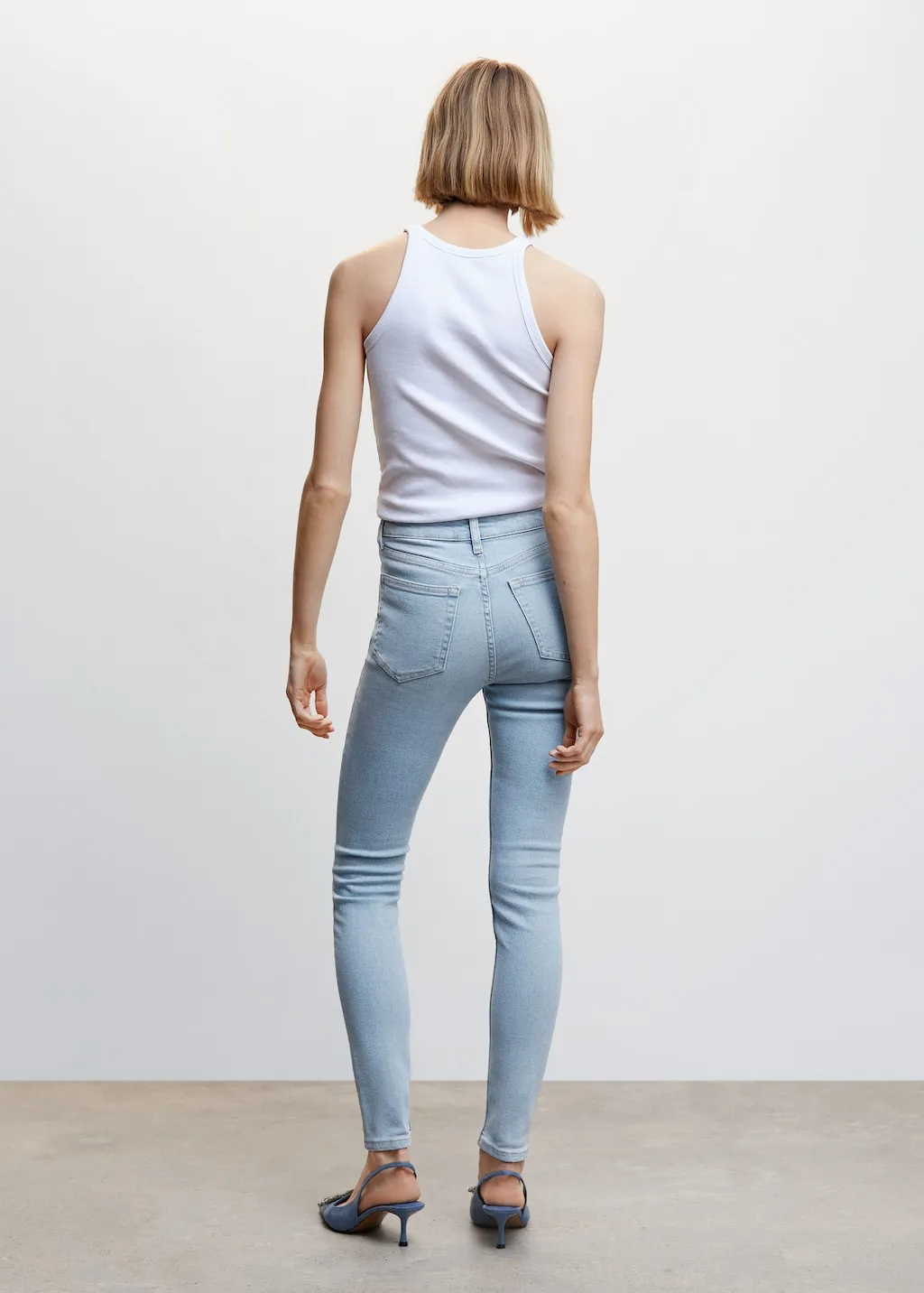 Jeans skinny vita alta