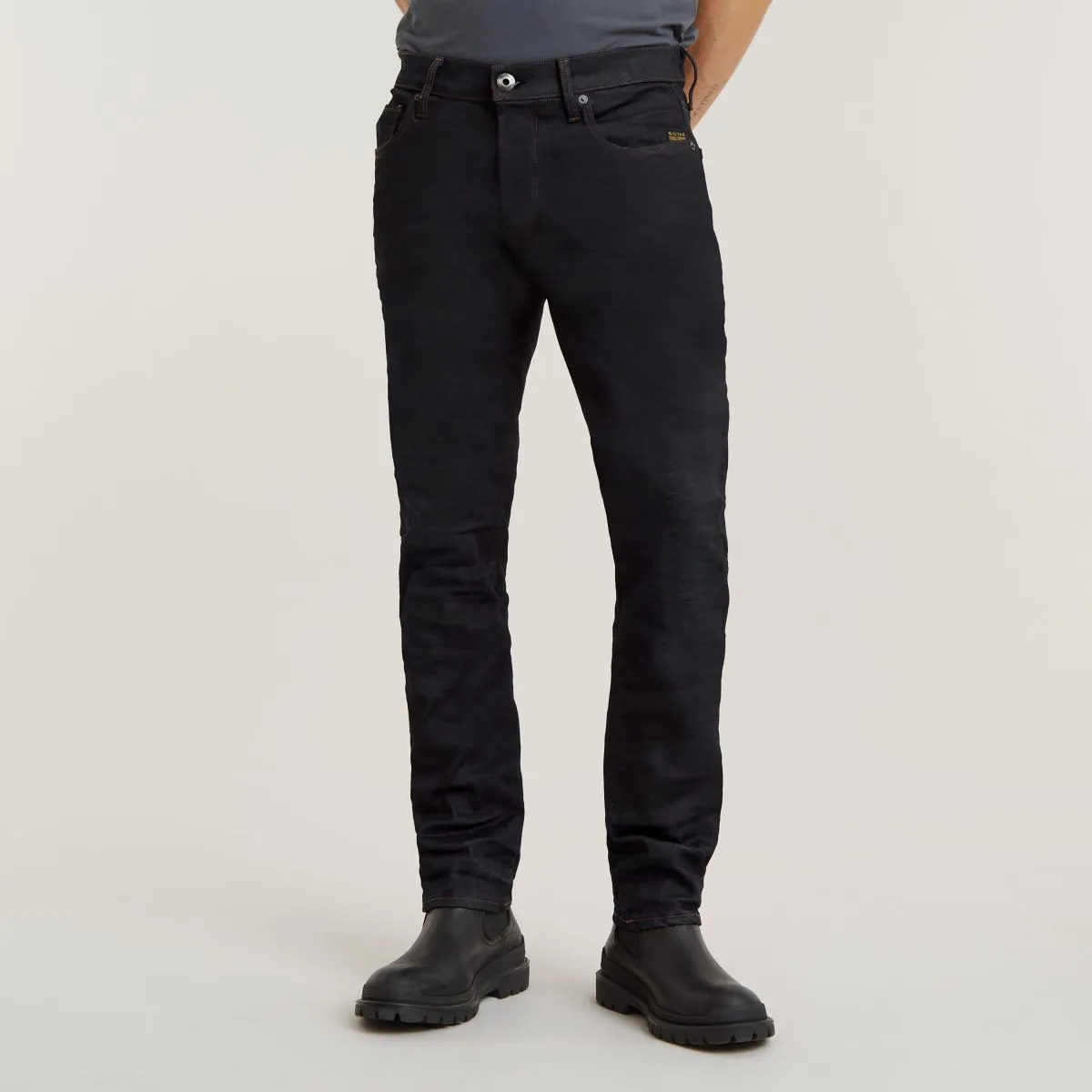 JEANS Uomo G-STAR 51003 7209 - 3301 REGULAR TAPARED 89 DARK AGED