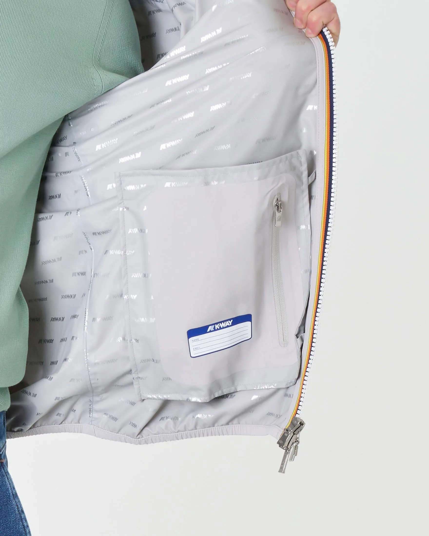 K-way Jack Stretch Dot color ghiaccio