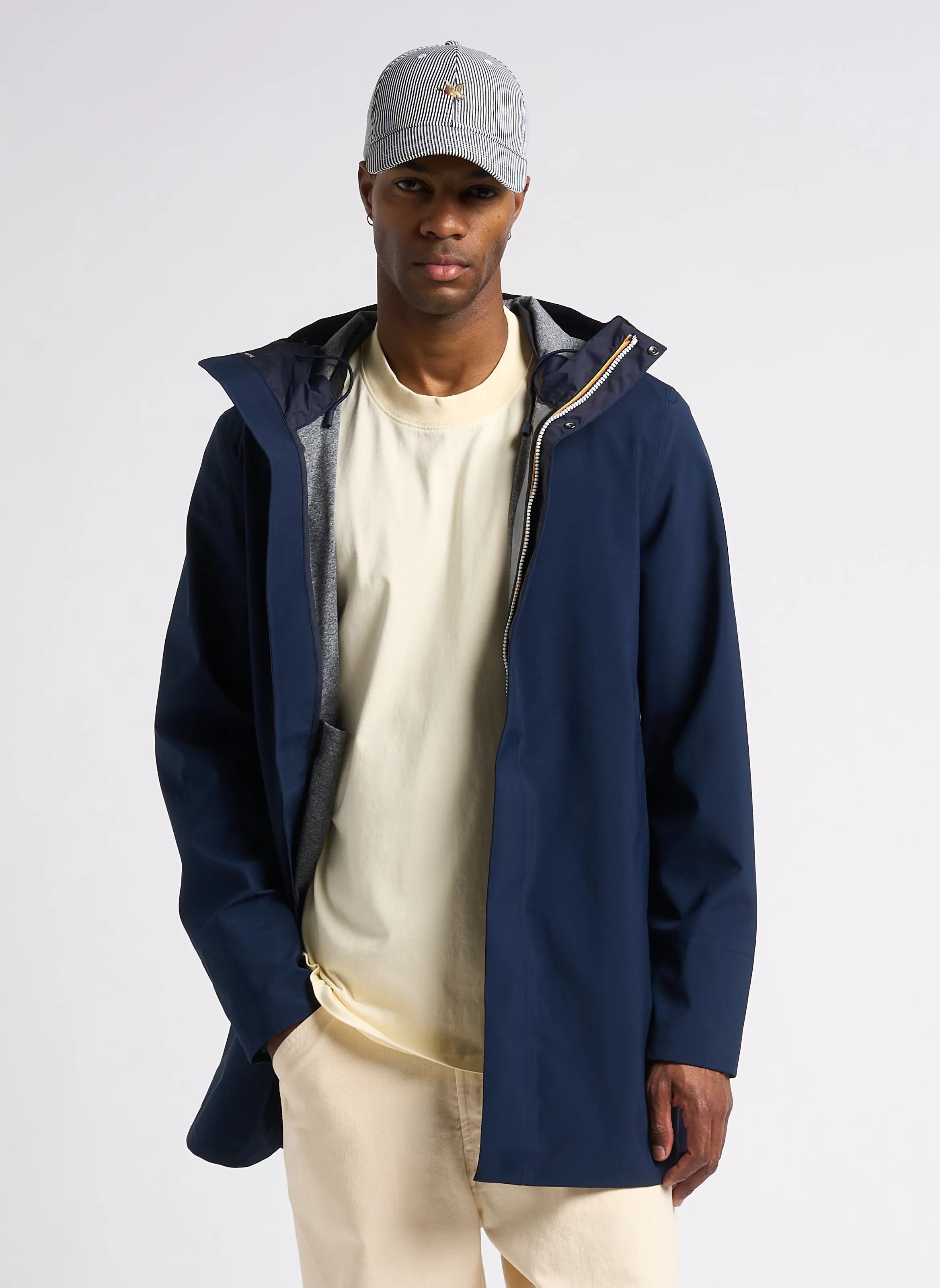  K-WAY   THOMMY - Parka ampio a collo alto con cappuccio | Blu