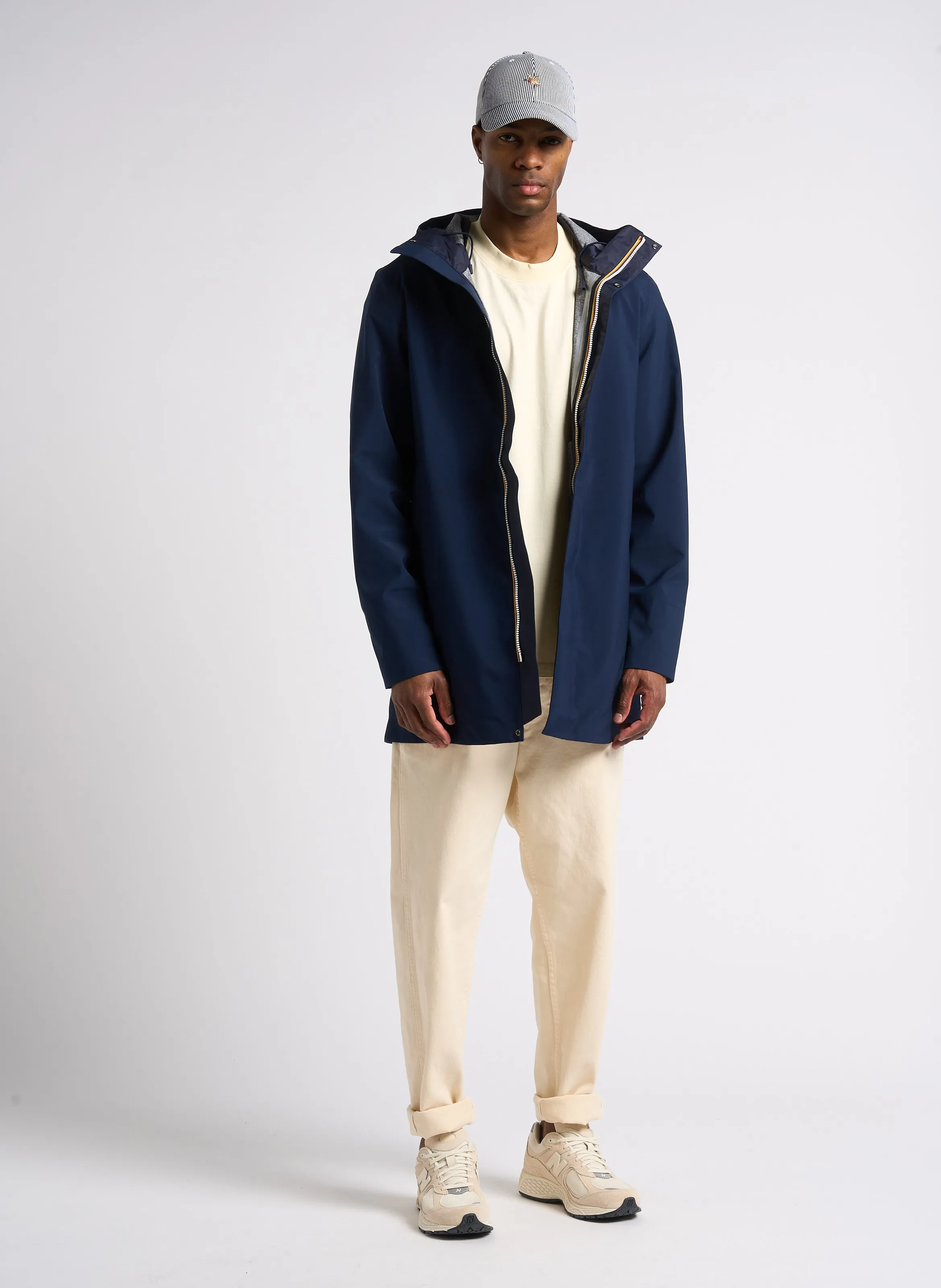  K-WAY   THOMMY - Parka ampio a collo alto con cappuccio | Blu