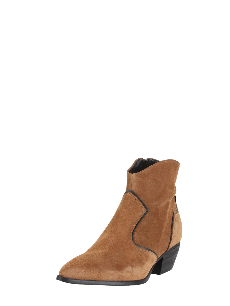 Kirò stivali camperos in pelle scamosciata color cuoio