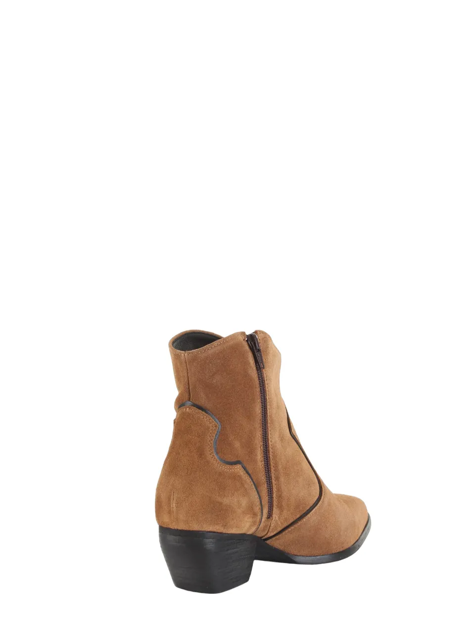 Kirò stivali camperos in pelle scamosciata color cuoio