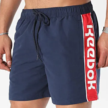 L5-71064 Pantaloncini da bagno rosso navy