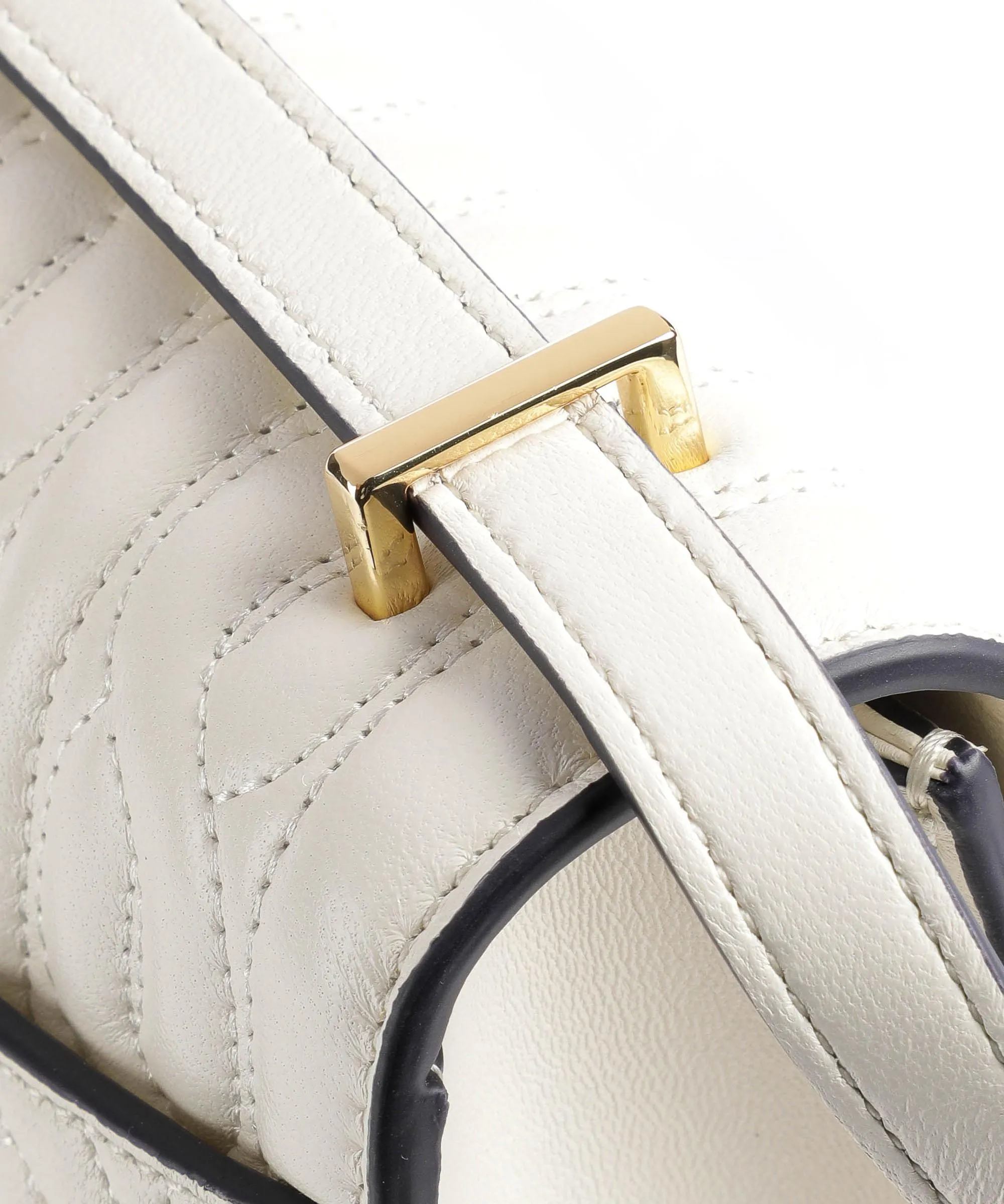  Lauren Ralph Lauren Sophee 22 Borsa a spalla pelle di pecora avorio  