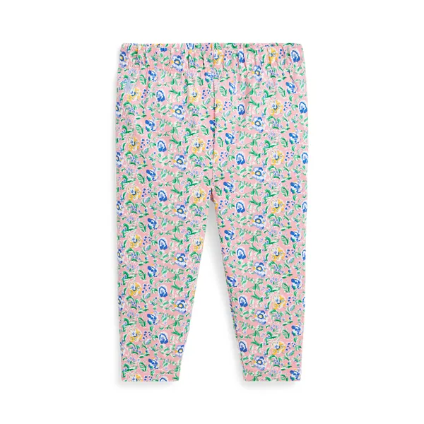 Leggings in jersey stretch a fiori