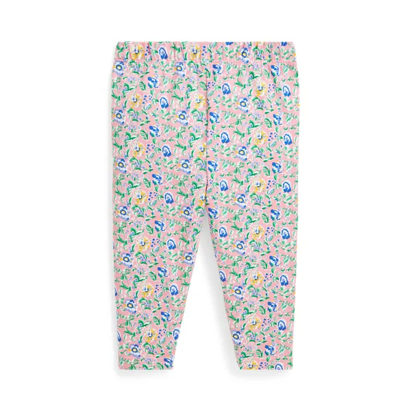 Leggings in jersey stretch a fiori