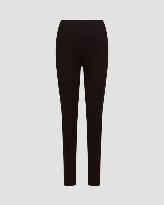 Leggings neri in viscosa da donna Juvia Delia