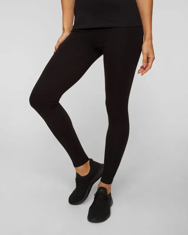 Leggings neri in viscosa da donna Juvia Delia