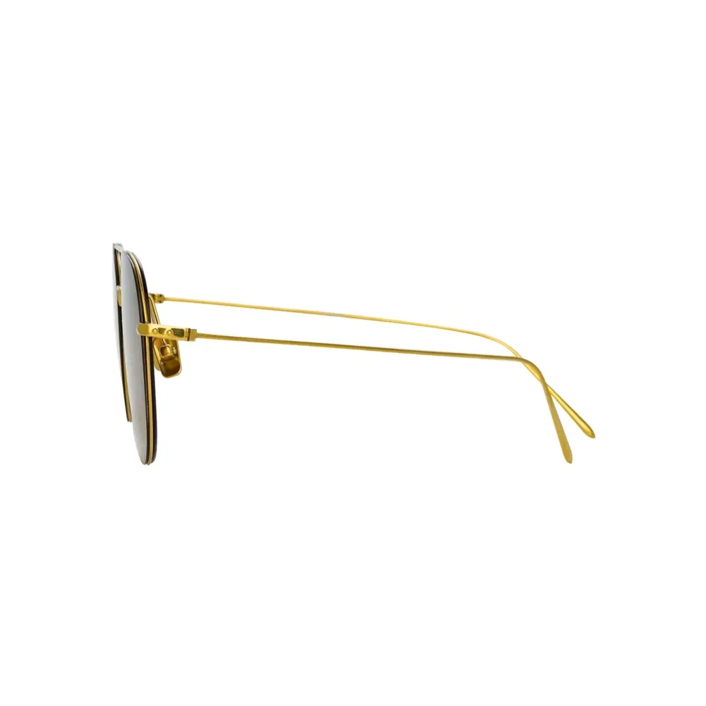 Linda Farrow - Occhiali da Sole Aviator Lloyds in Oro Giallo - LF31C3SUN - Linda Farrow Eyewear