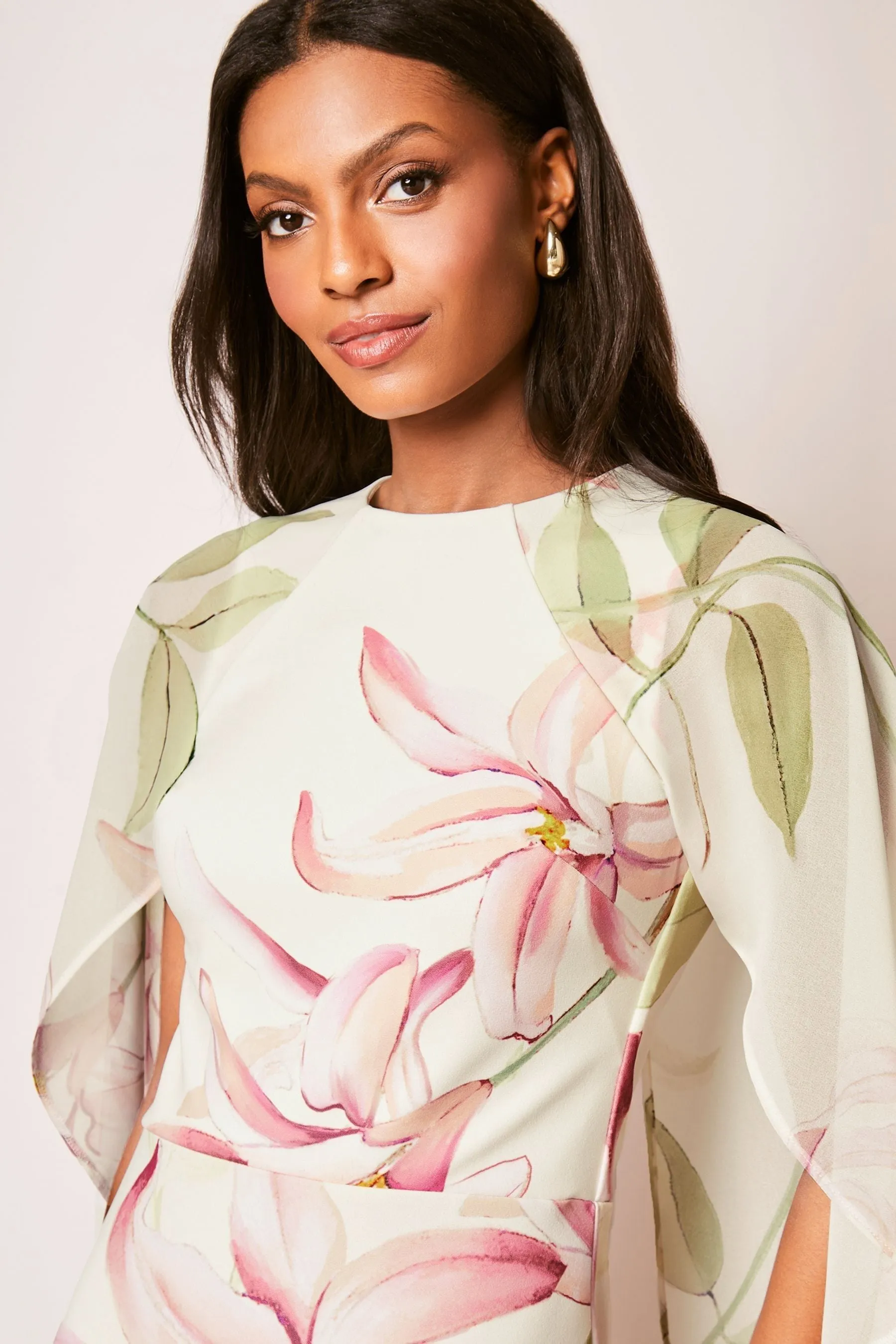 Lipsy Floreale Stampa - Abito maxi a mantella