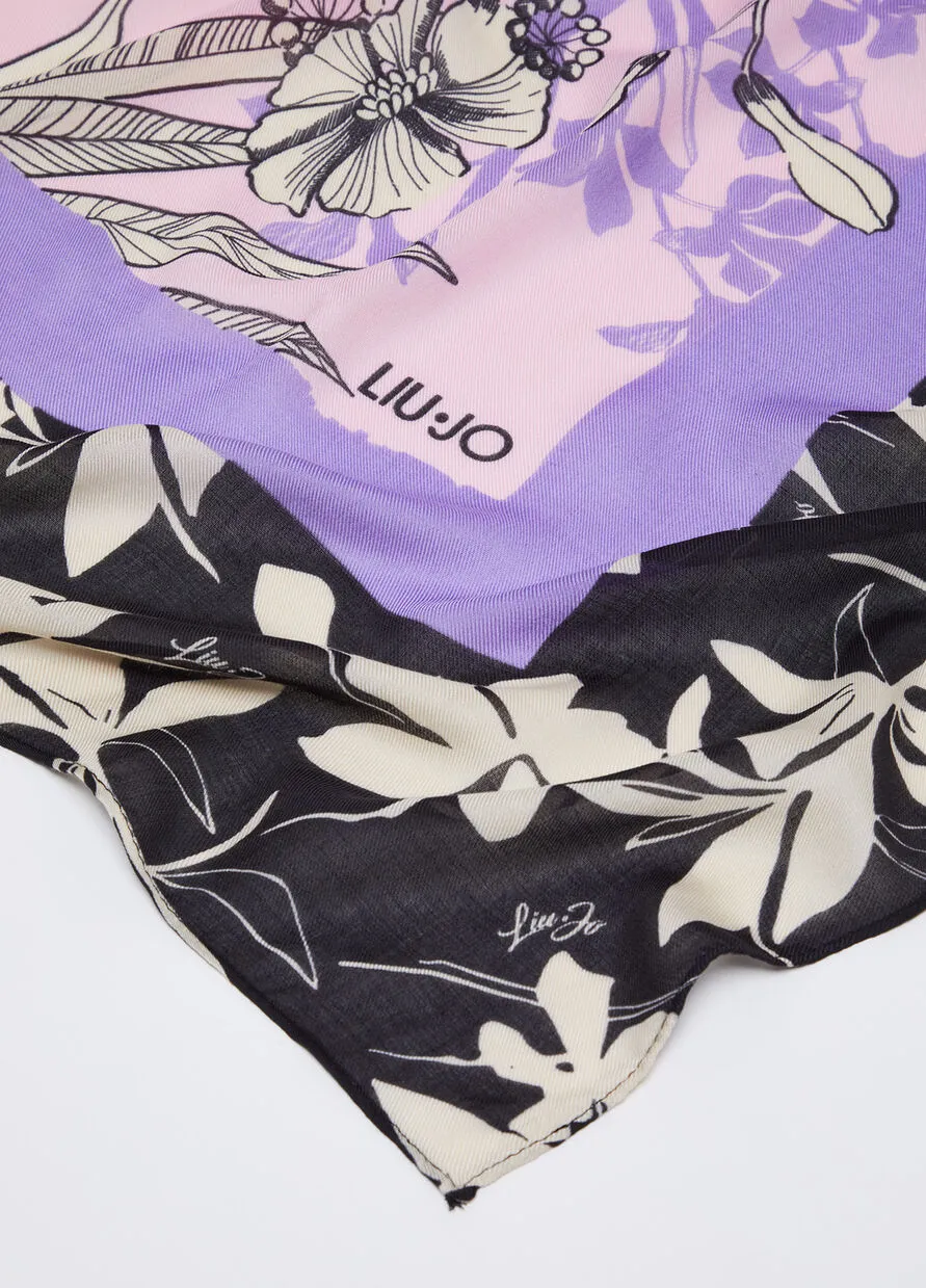 LIU-JO Foulard con stampa fiori