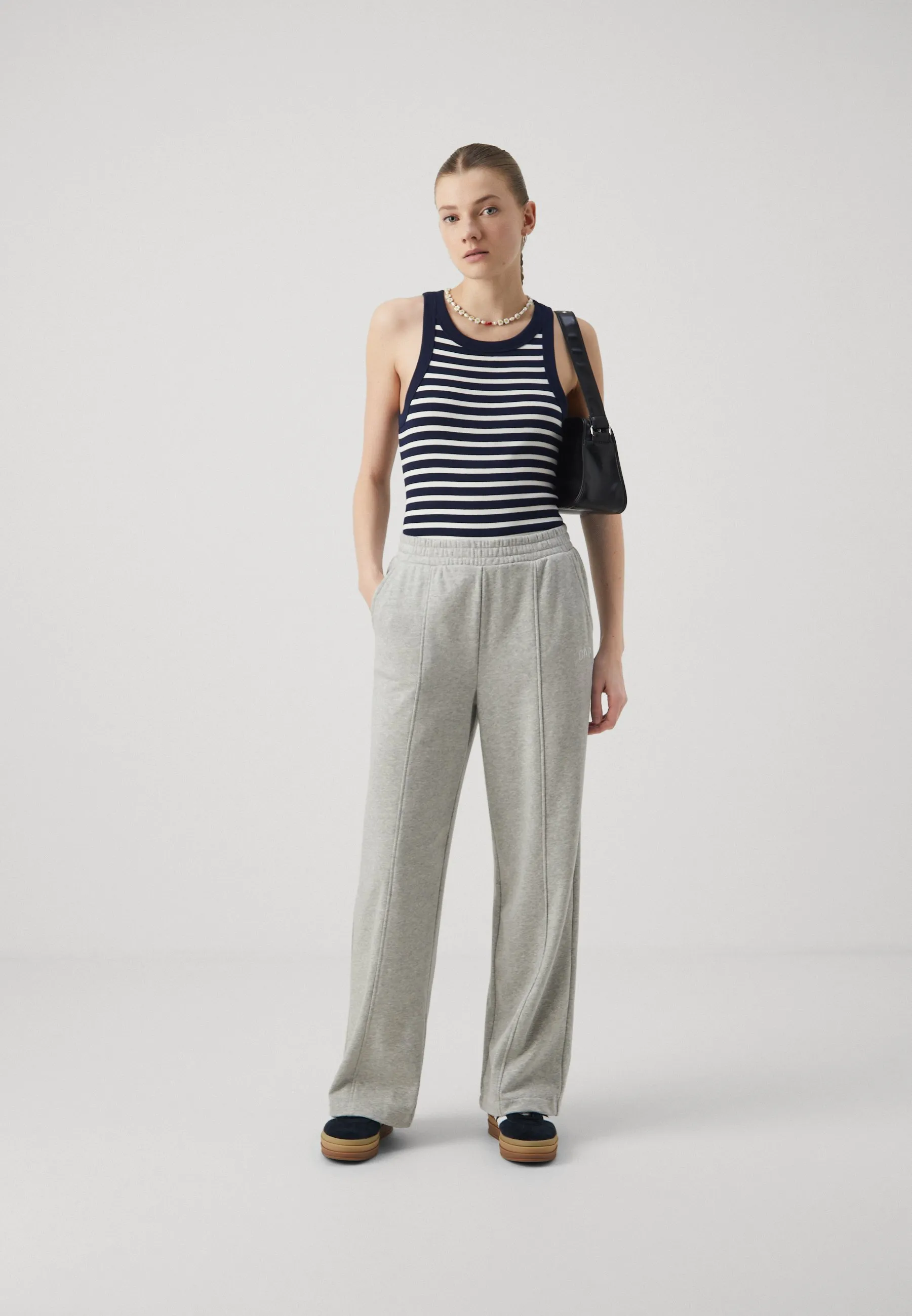 LOGO FRONT SEAM WIDE LEG - Pantaloni sportivi