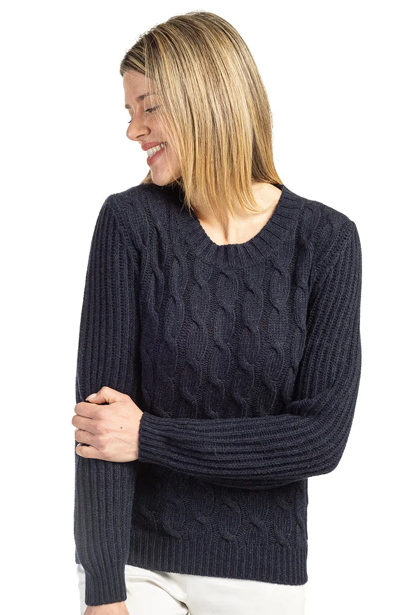 Maglia con trecce 4 Fili