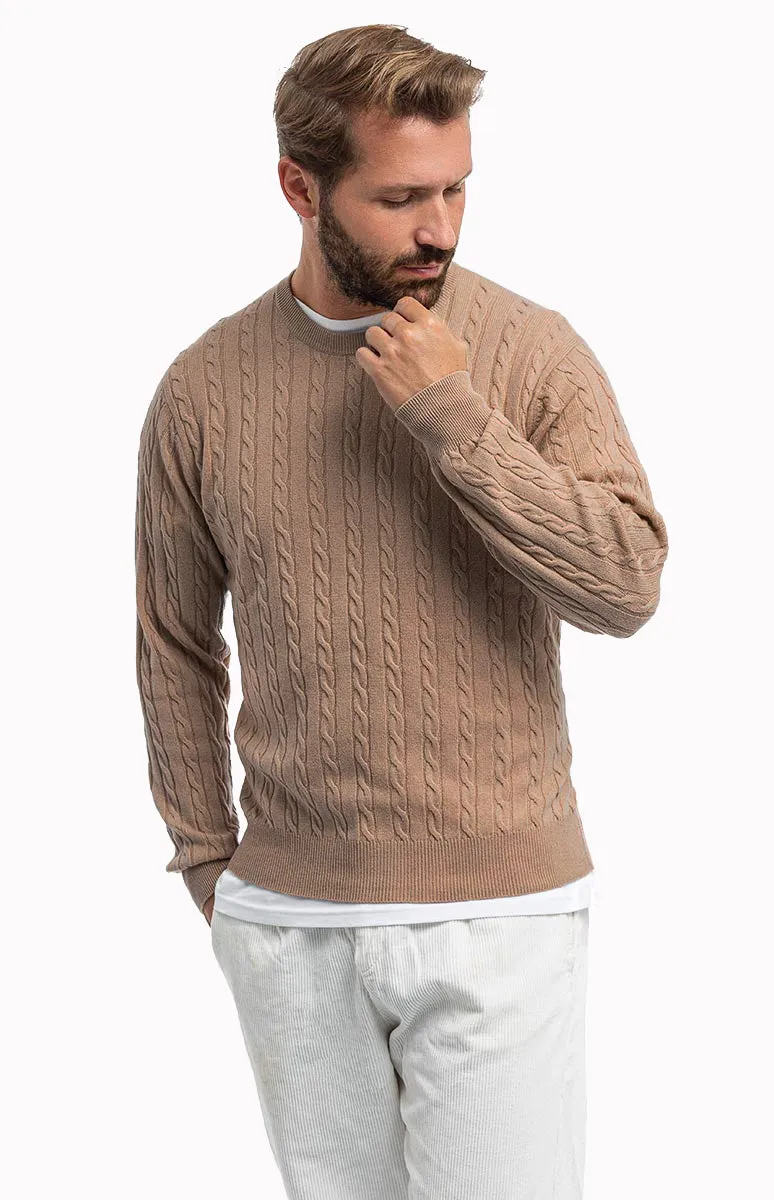 Maglia Girocollo Treccia 2 fili