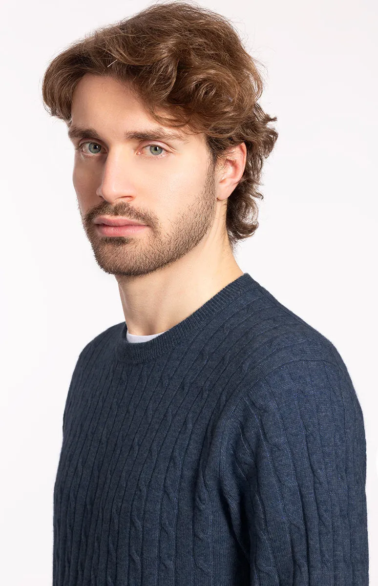 Maglia Girocollo Treccia 2 fili