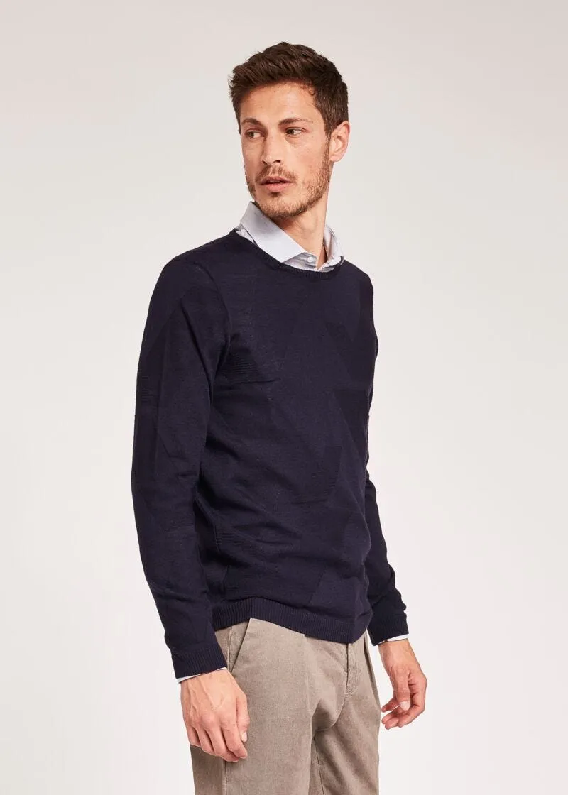 Maglia in lana jacquard