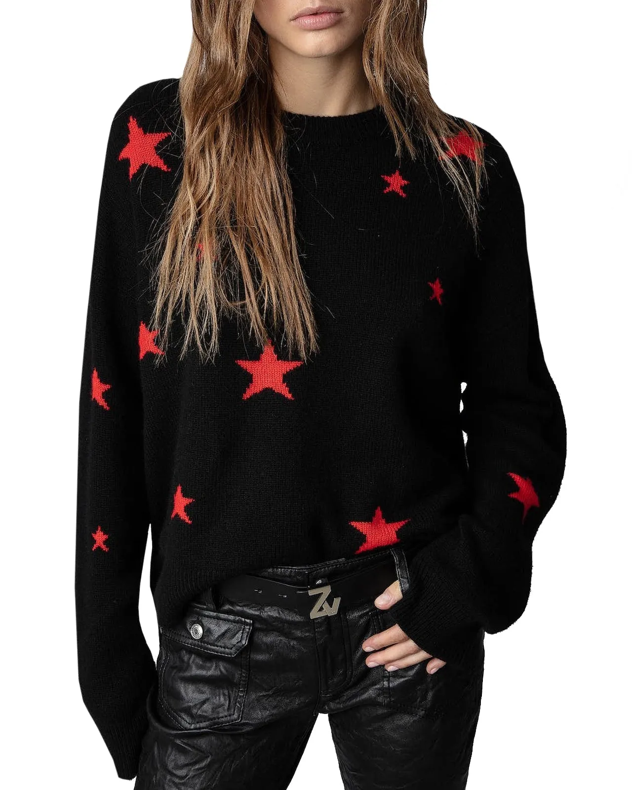 Maglia Markus Stars cashmere nero