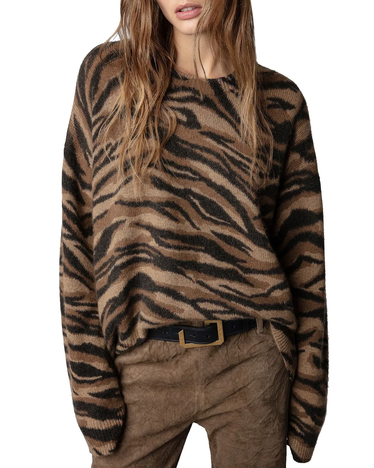 Maglia Markus Tiger cashmere tigrato