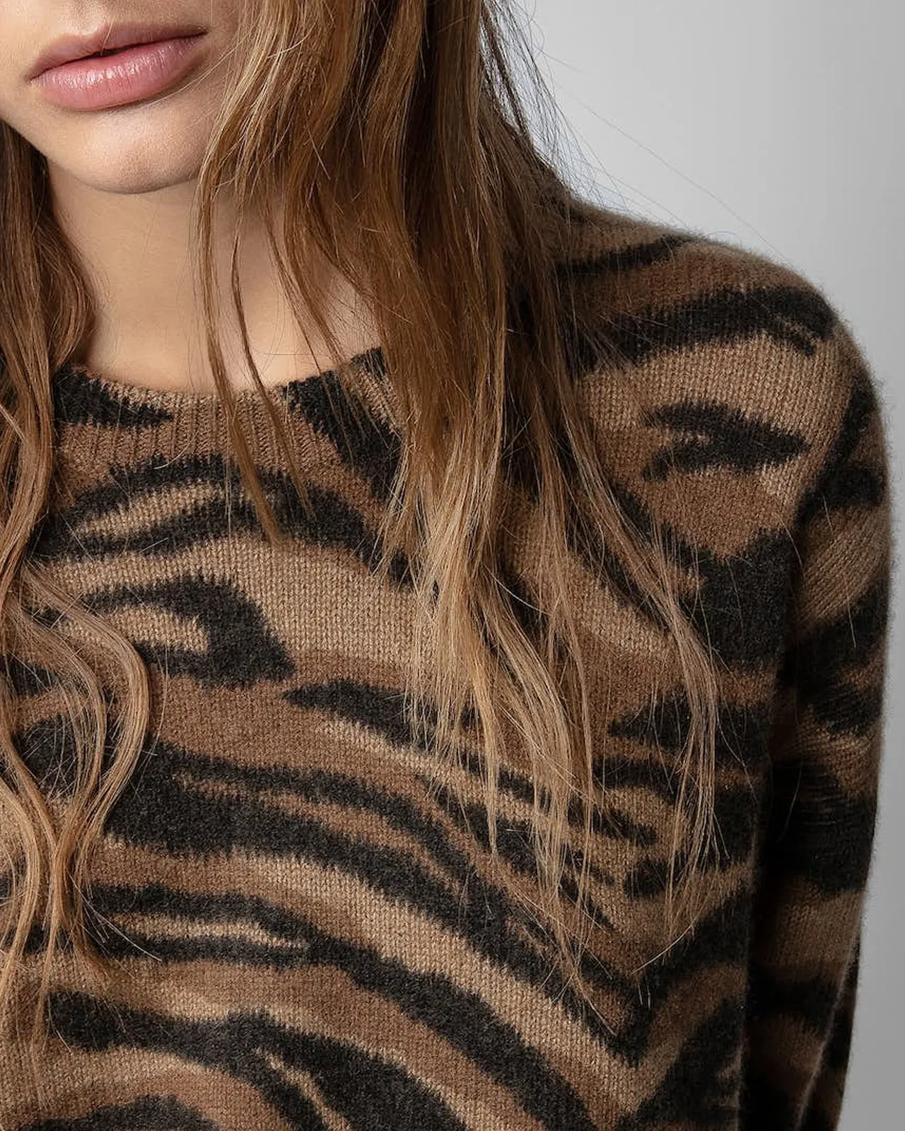 Maglia Markus Tiger cashmere tigrato
