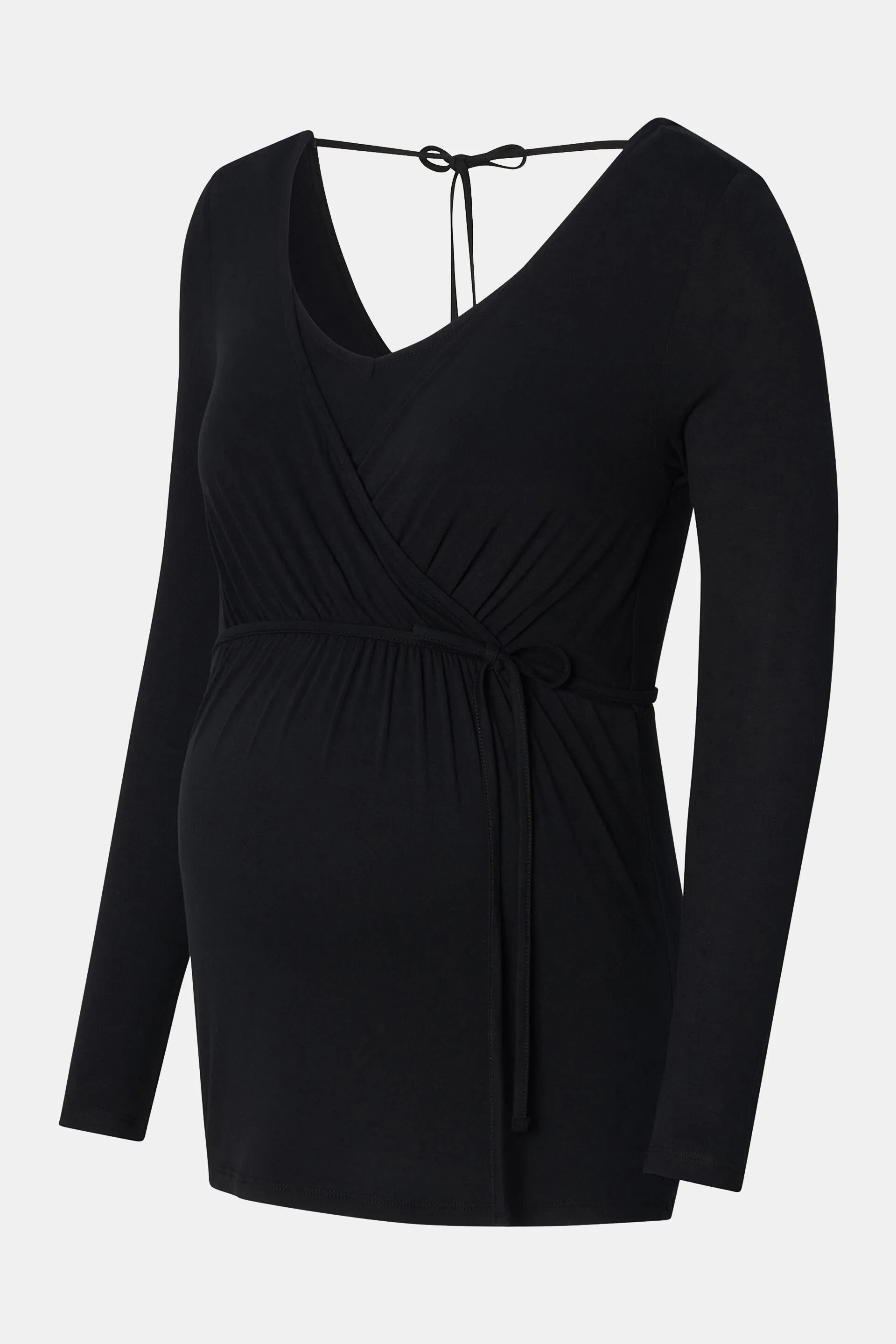 Maglia maternity a maniche lunghe con scollo a V