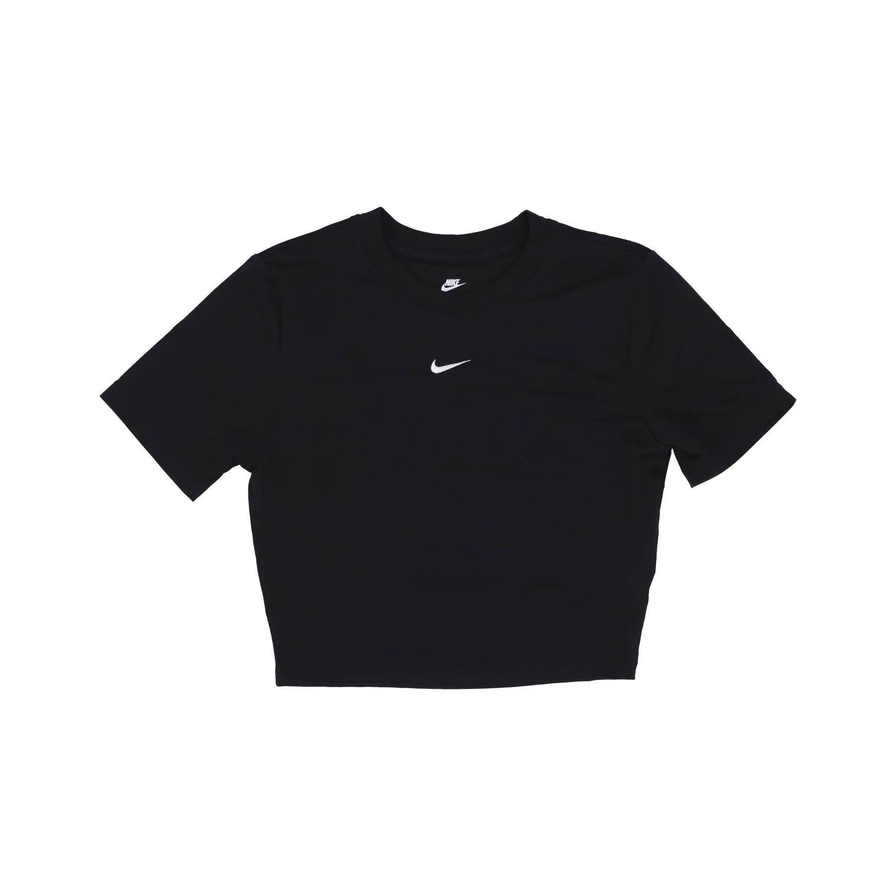 Maglietta Donna W Sportswear Essential Slim-fit Crop Tee Black