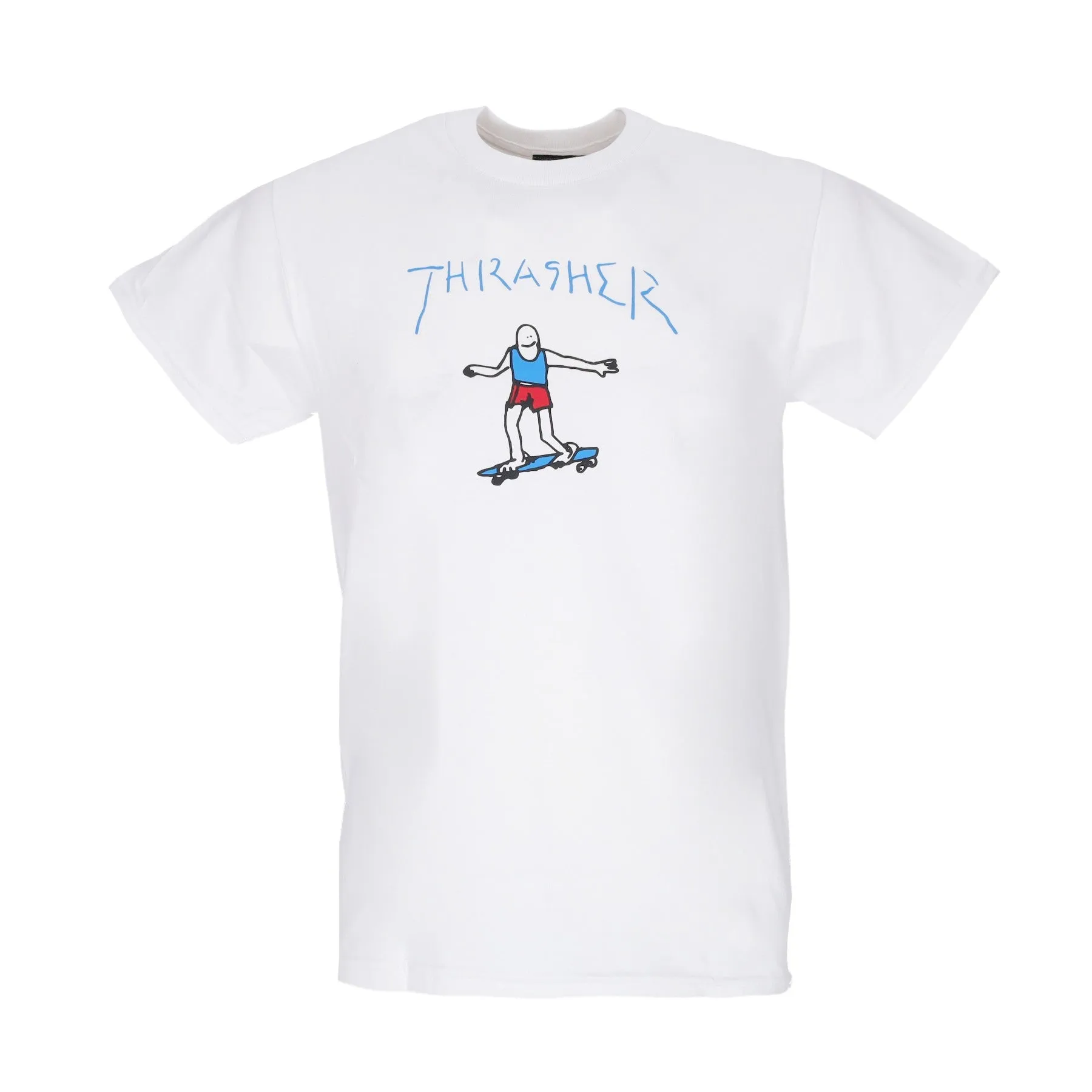 Maglietta Uomo Gonz Logo Tee White/blue/red