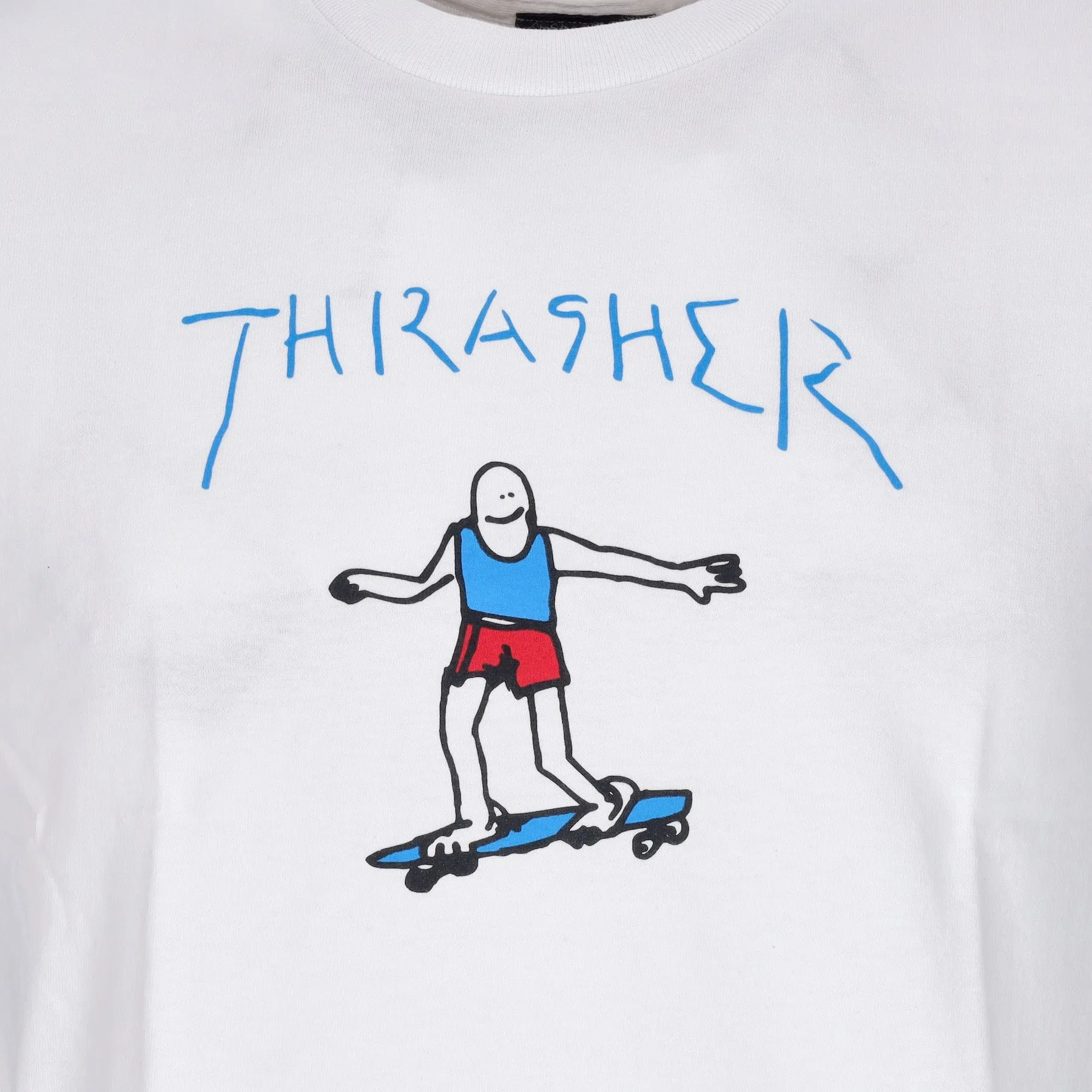 Maglietta Uomo Gonz Logo Tee White/blue/red