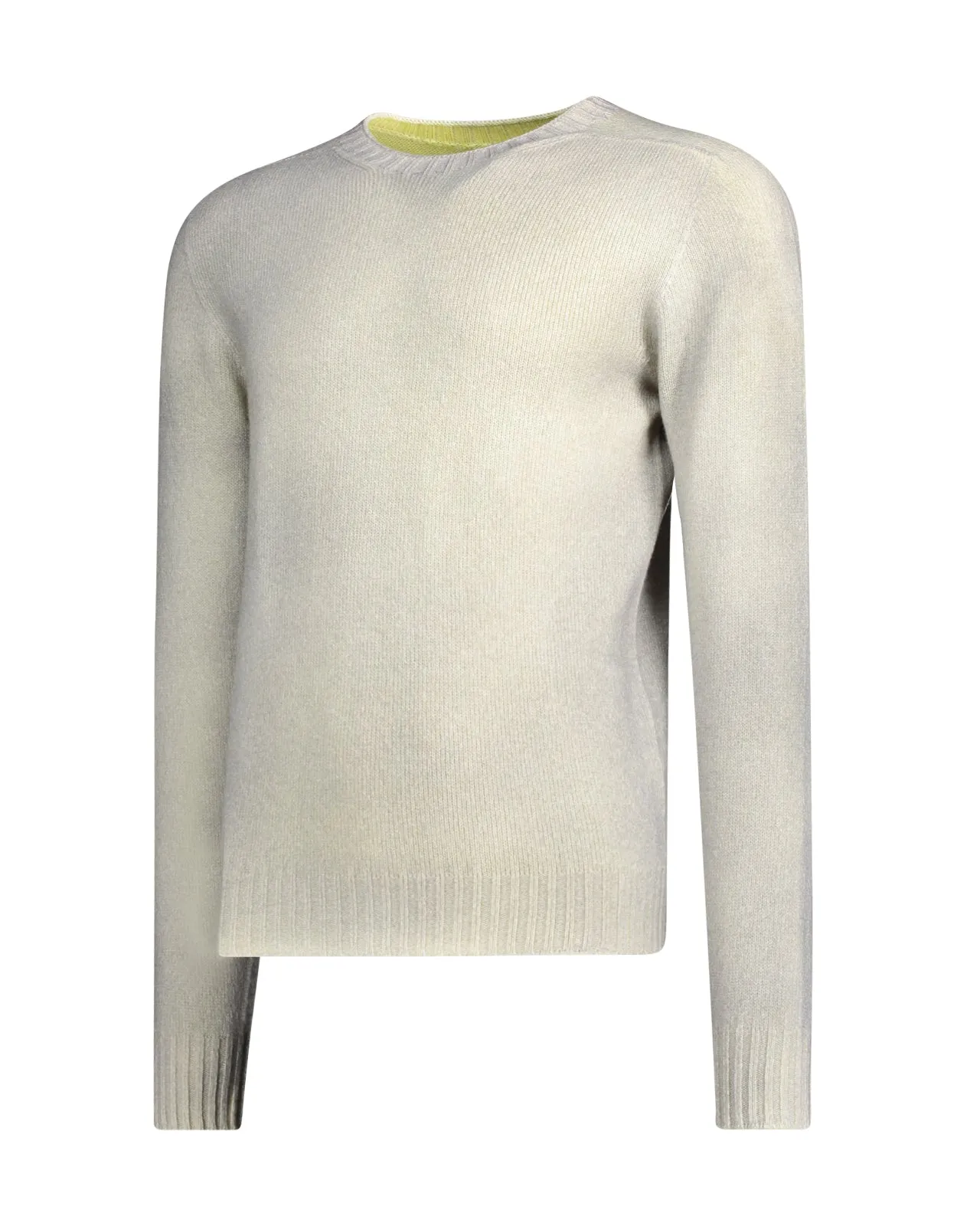Maglione aerografato lana grigio