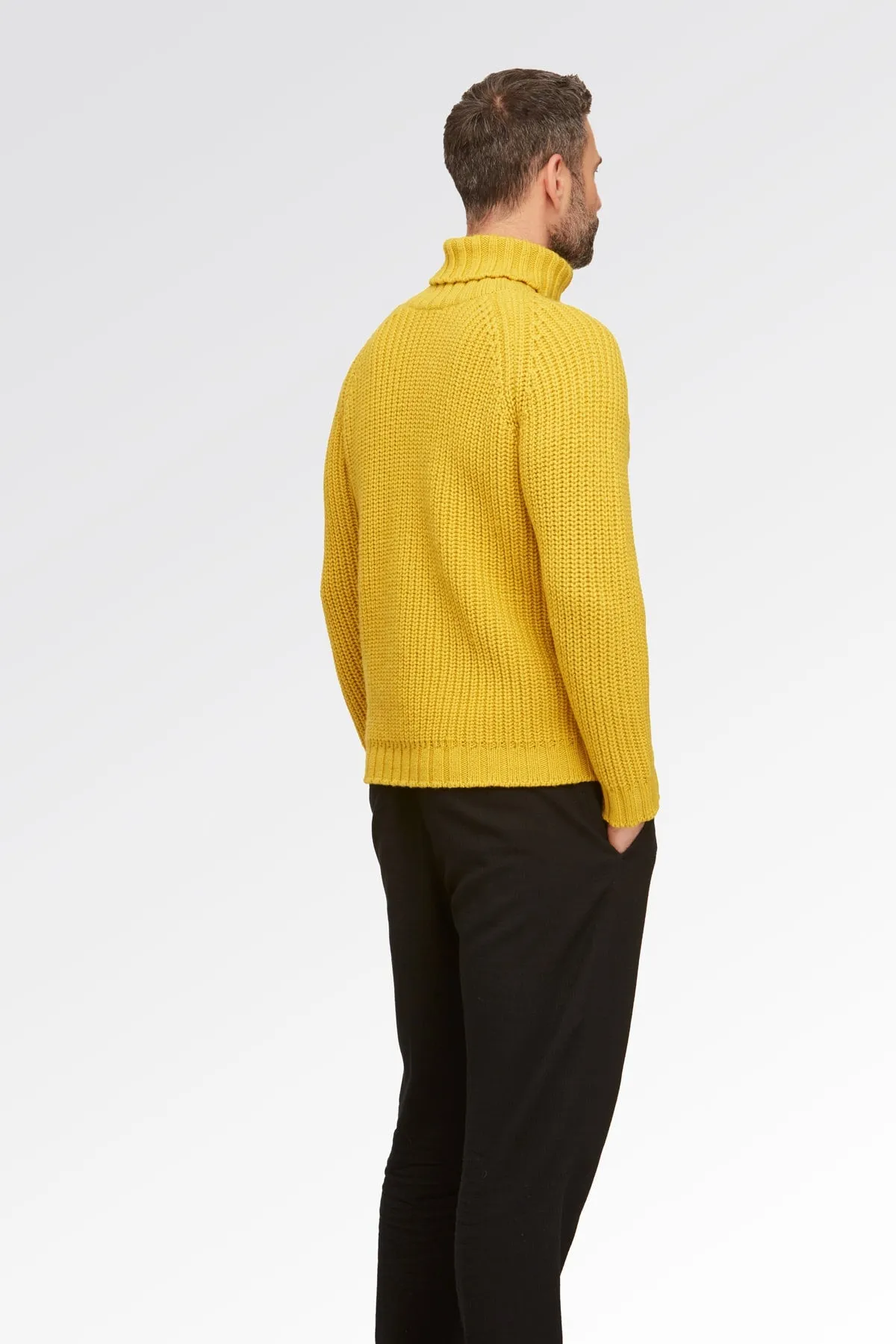 Maglione Dolcevita a Collo Alto - Uomo, Autunno/Inverno - 100% Lana Merino | Brunella Gori