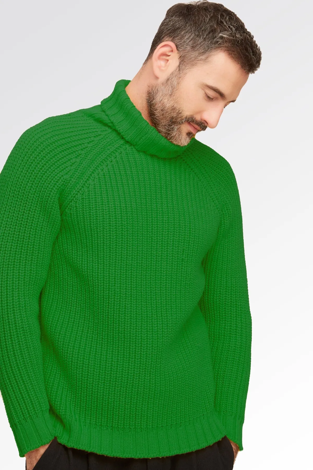 Maglione Dolcevita a Collo Alto - Uomo, Autunno/Inverno - 100% Lana Merino | Brunella Gori