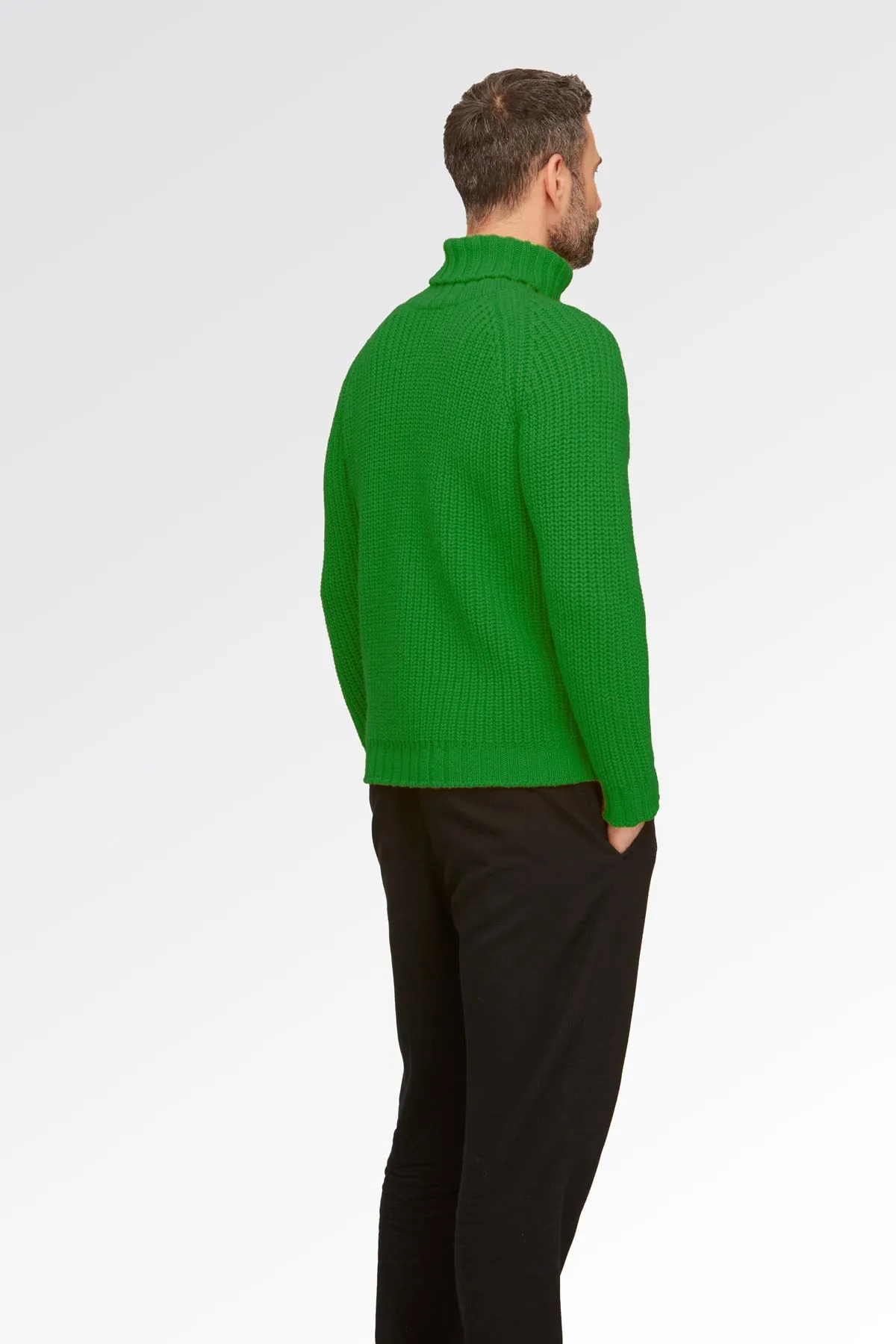 Maglione Dolcevita a Collo Alto - Uomo, Autunno/Inverno - 100% Lana Merino | Brunella Gori
