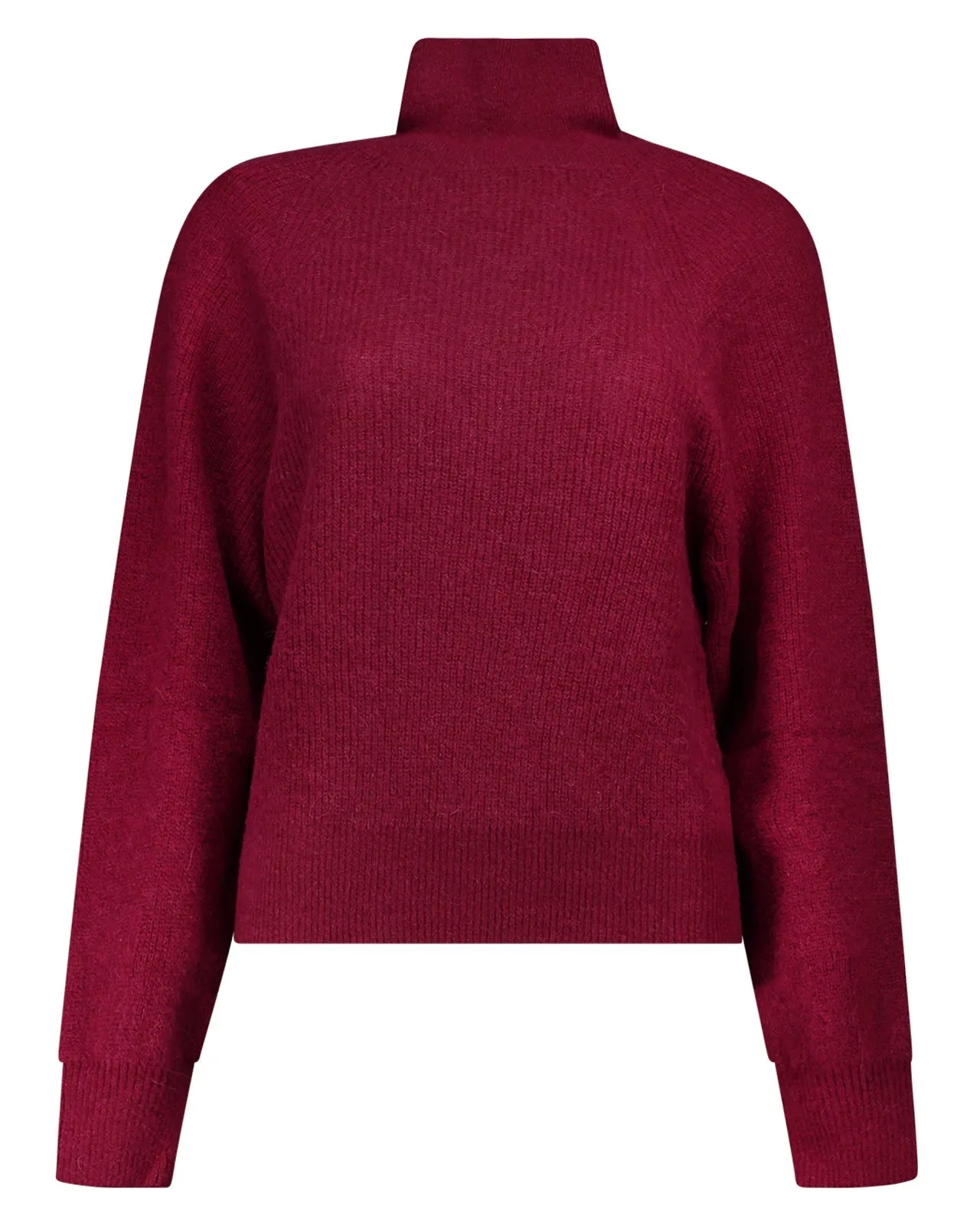 Maglione dolcevita alpaca rosso