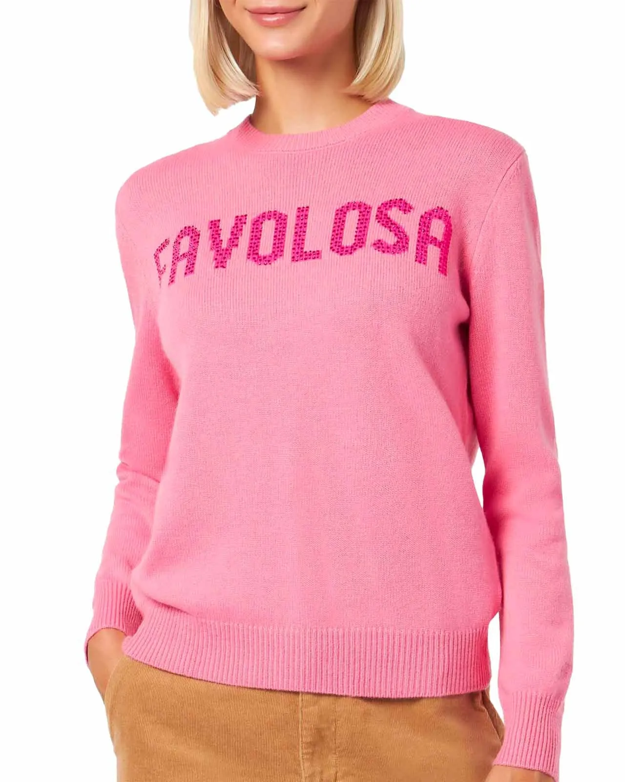 Maglione Favolosa cashmere rosa