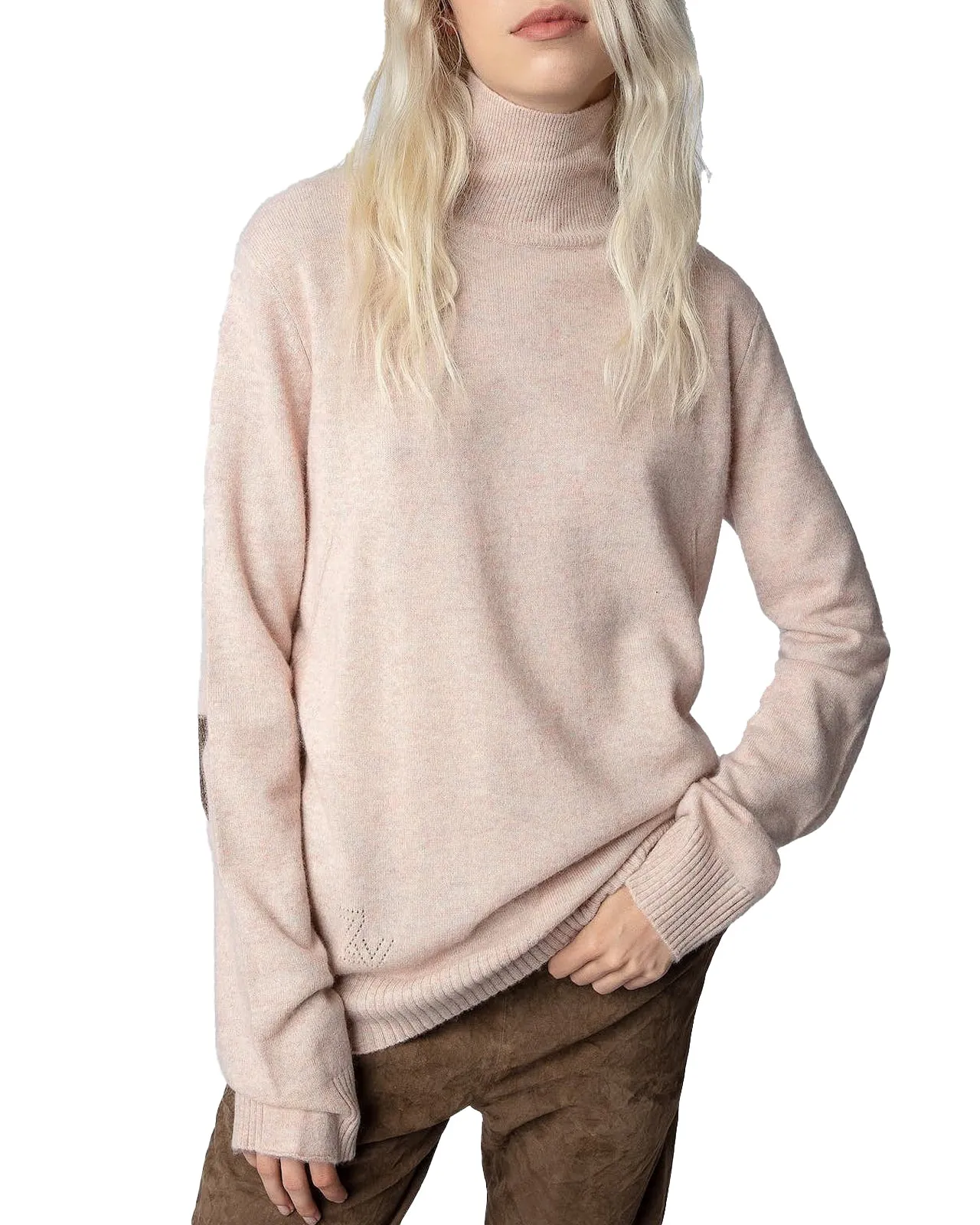 Maglione Ginni cashmere rosa blush