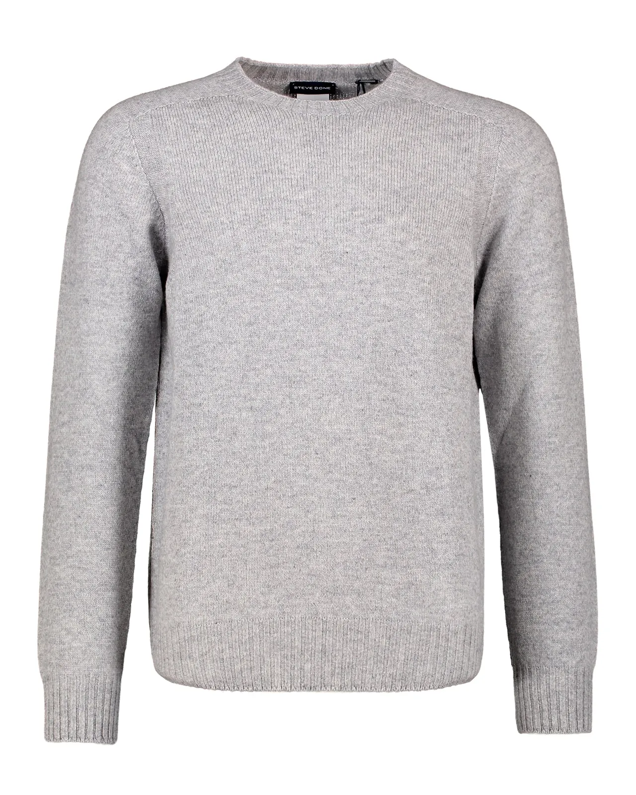 Maglione girocollo lana grigio