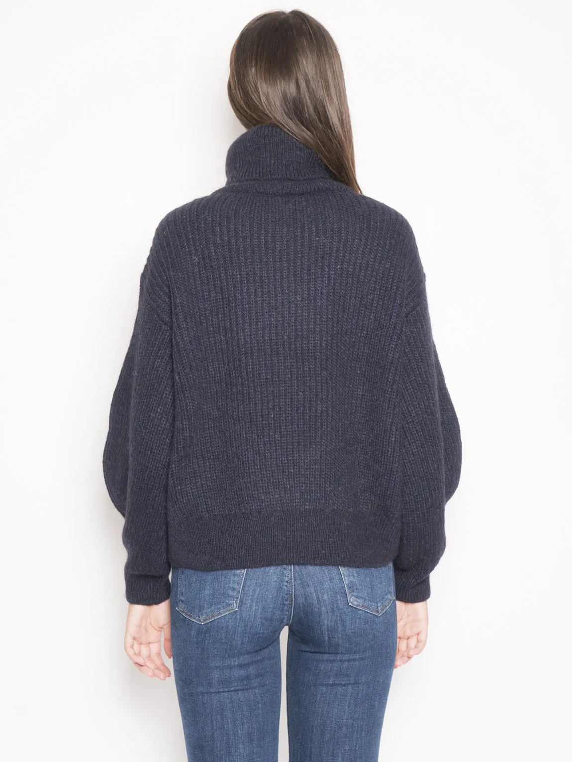 Maglione in Misto Alpaca Blu