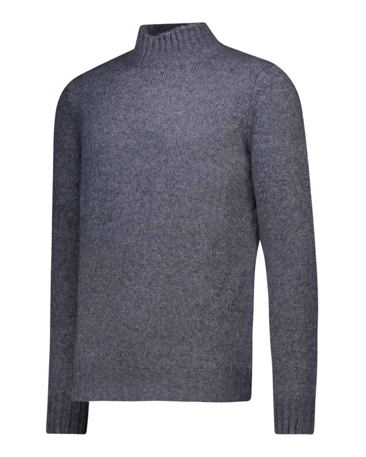 Maglione lupetto lana grigio