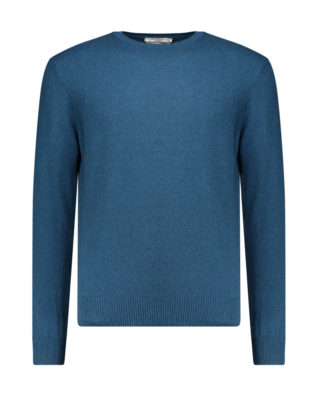 Maglione rasato cashmere pavone