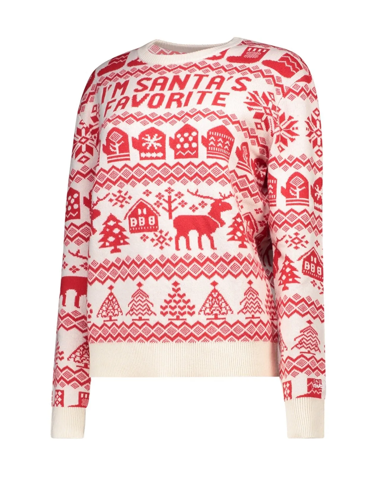 Maglione Santa's Favorite rosso