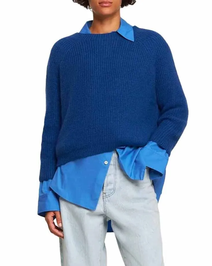Maglione Xeno mohair bluette