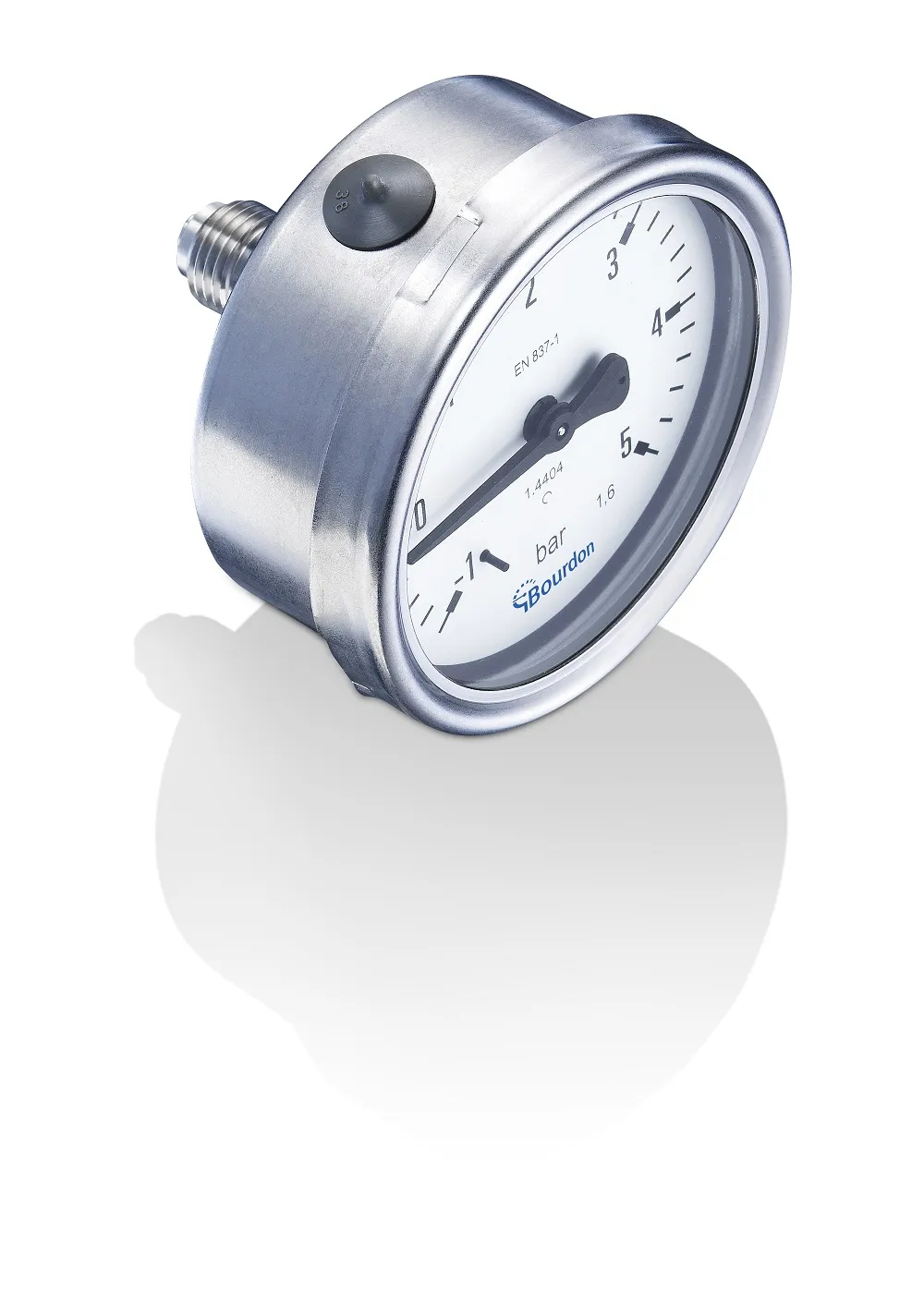 Manometro Bourdon, 0bar → 6bar max, G 1/4, Ø est. 63mm